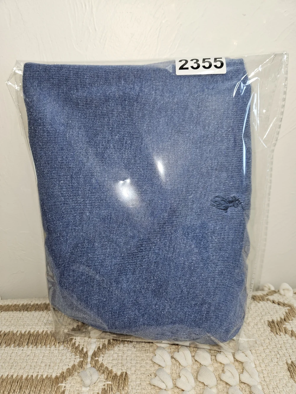 POLO Ralph Lauren Men’s Blue V-Neck Sweater Extra Large XL Pima Cotton